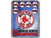 Boston Red Sox MLB World Series Commemorative Woven Tapestry Throw 48x60