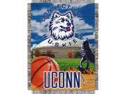 Connecticut Huskies NCAA Woven Tapestry Throw Home Field Advantage 48x60