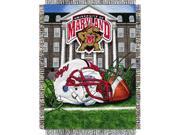 Maryland Terps NCAA Woven Tapestry Throw Home Field Advantage 48x60