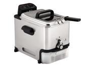T fal FR800050 Ultimate EZ Clean 2.6 Pound 3.5 Liter Stainless Steel Immersion Deep Fryer Silver