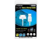 Xtreme 59905 Sync and Charge Cable Retail Packaging White