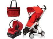 Quinny CV080RLRTRV Zapp Xtra Travel system with diaper bag and car seat Rebel Red