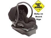 Maxi Cosi IC152BIZ Mico AP Infant Car Seat w Baby on Board Sign Devoted Black