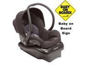 Maxi Cosi IC166BYC Mico Nxt Infant Car Seat w Baby on Board Sign Ironic Black