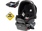 Peg Perego Primo Viaggio 4 35 Car Seat w Extra Base and Baby on Board Sign Onyx