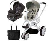 Quinny Moodd Stroller Travel system with diaper bag and car seat Natural Delight