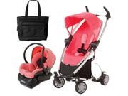 Quinny Zapp Xtra Folding Seat Stroller Travel system w diaper bag Pink Precious