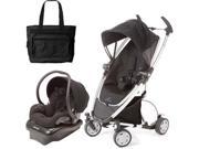 Quinny Zapp Xtra Travel system with diaper bag and car seat Rocking Black