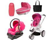 Quinny CV078BFU Moodd Stroller Complete Collection in Pink Passion