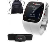 Polar 90051345 M400 GPS Training Companion with Heart Rate with Bag White
