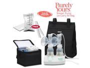 Ameda 17077KIT5 Purely Yours Breast Pump Combo 5 with Carry All Bag and Ameda Milk Storage Bags