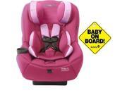 Maxi Cosi CC133BGW Pria 70 Convertible Car Seat w Baby on Board Sign Sweet Cerise