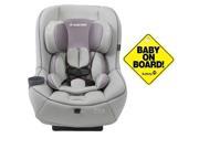 Maxi Cosi CC133CZK Pria 70 Convertible Car Seat w Baby on Board Sign Grey Gravel