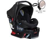 Britax B Safe 35 Infant Car Seat with Back Seat Mirror Black