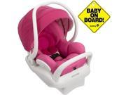 Maxi Cosi IC164DCN Mico Max 30 Infant Car Seat White Collection w Baby on Board Sign Pink Berry