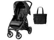 Peg Perego Booklet Stroller with Diaper Bag Onyx