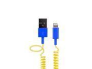 [Apple MFI Certified] 4ft Flex Coiled Lightning to USB Sync and Charge Data Cable 4 ft iOS 8 Apple iPhone 5 5s 5c 6 6 plus iPod 7 iPad mini mini 2