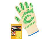 G F 5 Finger Oven Gloves made of Nomex with Heat Stand Upto 480F 2 Gloves Value Pack.