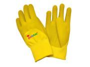 G F 2040 2G JustForKids Premium Micro Foam Texture Coating Kids All Purpose Gloves Yellow Green