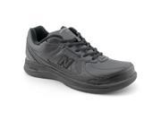 New Balance W577 Mens Size 8 Black Narrow Leather Walking Shoes New Display