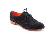 Via Spiga Iggy Womens Size 6 Blue Suede Oxfords Shoes