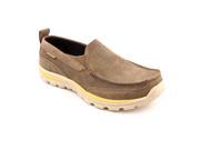 Skechers Superior Nestor Men s Moc Leather Loafers Shoes Brown