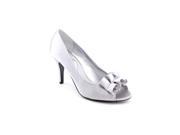Nina Fulvia Women US 9 Silver Peep Toe Heels