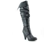 Unlisted Kenneth Col Good Tuck Charm Women US 7.5 Black Knee High Boot