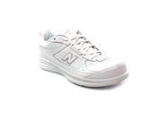New Balance W577 Mens Size 8 White Wide Leather Walking Shoes New Display