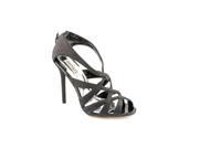 Badgley Mischka Junebug Womens Size 5.5 Black Textile Dress Sandals Shoes