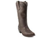 Roper Fashion Faux Leather Womens Size 7.5 Brown Faux Leather Western Boots