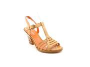 Via Spiga Joelle Womens Size 7 Brown Open Toe Leather Slingbacks Heels Shoes