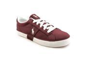 Polo Ralph Lauren Giles Mens Size 10.5 Burgundy Canvas Sneakers Shoes UK 10