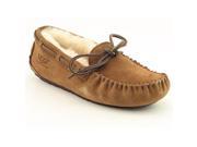 Ugg Australia Dakota Youth Girls Size 1 Brown Moccasins Moc Suede Slipper Shoes