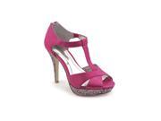 Style Co Suki Womens Size 5.5 Pink Peep Toe Platforms Heels Shoes