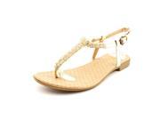 Report Cari Women US 6.5 Gold Thong Sandal
