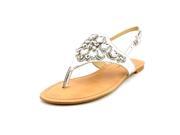 INC International Concepts Gena Women US 6 Silver Thong Sandal
