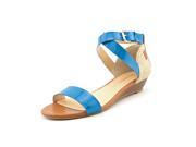 Enzo Angiolini Keddy Women US 7.5 Blue Wedge Sandal
