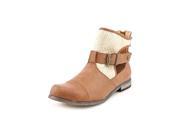 XOXO Barr Womens Size 6.5 Brown Faux Leather Fashion Ankle Boots UK 4 EU 37.5
