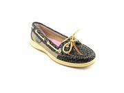 Sperry Top Sider Angelfish Womens Size 9.5 Black Leather Boat Shoes