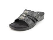 Minnetonka Gayle Women US 6 W Black Slides Sandal