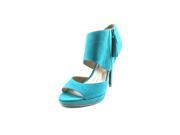 Rachel Roy Wileana Womens Size 9.5 Blue Nubuck Leather Pumps Heels Shoes