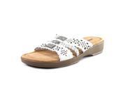 Minnetonka Gayle Women US 13 N S White Slides Sandal