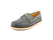 Sperry Top Sider Gold A O Mens Size 10 Blue Moc Leather Boat Shoes New Display