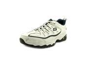 Skechers Afterburn Memory Mens Size 10.5 White Leather Running Shoes New Display