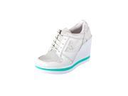 Volatile WildFoxy Womens Size 8 White Leather Sneakers Shoes