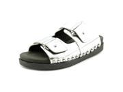 Gentle Souls Skip Rock Women US 6.5 Silver Slides Sandal