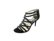 Michael Kors Maddie Jeweled T strap Womens Size 5.5 Black Dress Sandals Shoes