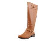 Alfani Jessa Womens Size 5.5 Brown Faux Leather Fashion Knee High Boots