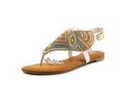 Not Rated Mariachi Women US 6 White Thong Sandal